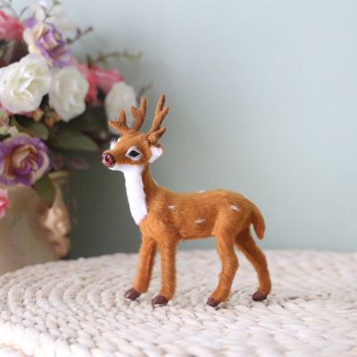 Simulated deer ornaments Christmas deer handicraft office desktop decoration deer baby mascot